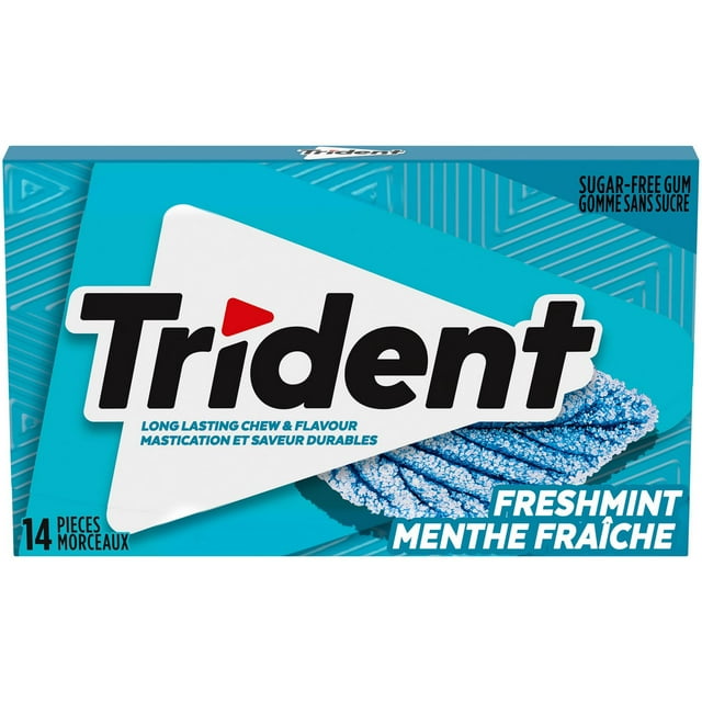 Trident Freshmint Sugar Free Gum, 14 Pieces
