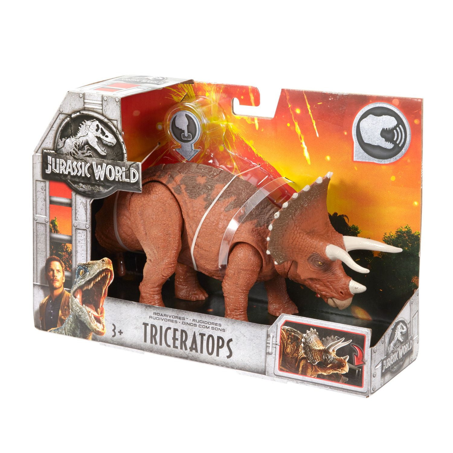 jurassic world roarivores triceratops