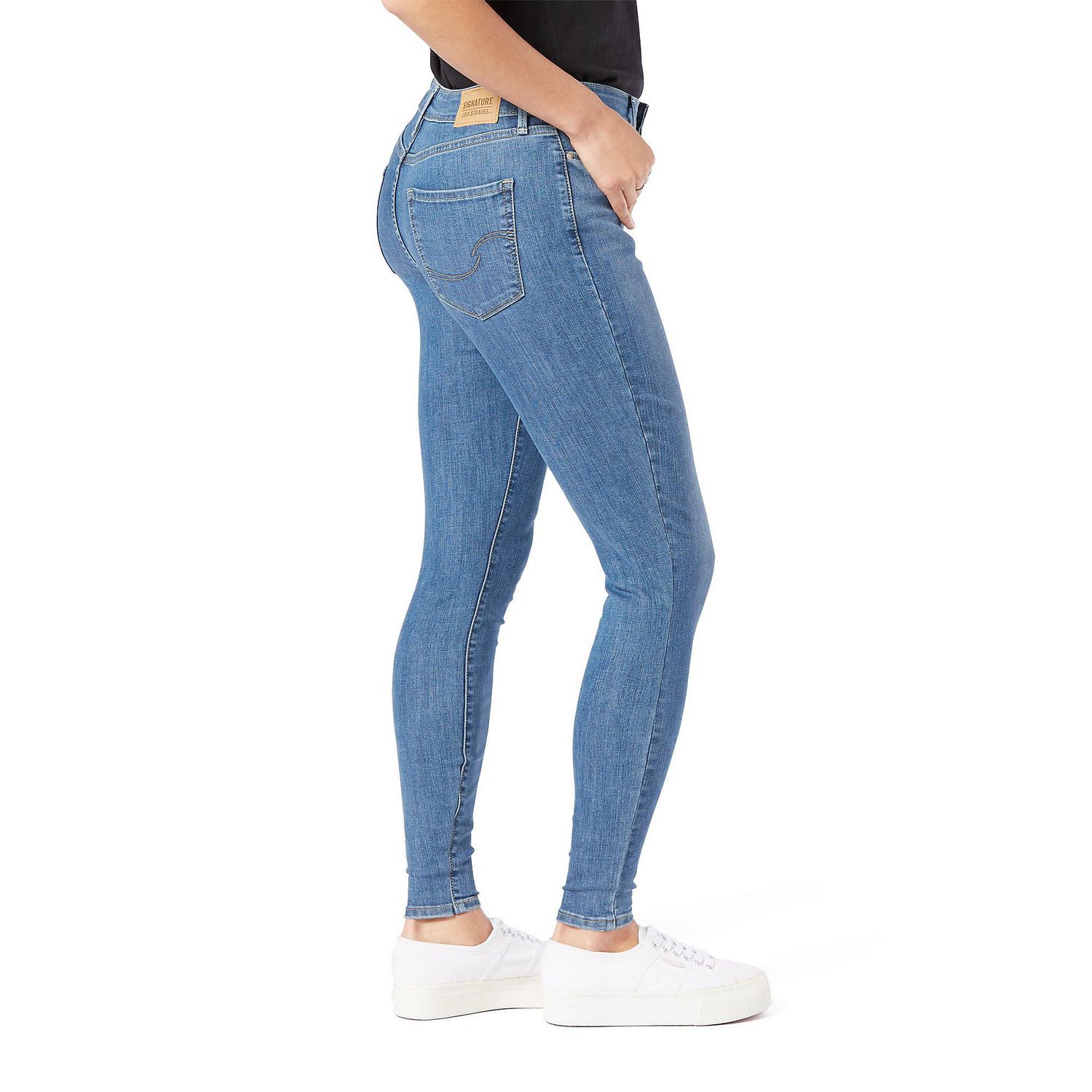 Ripley - JEANS LEVIS TIRO ALTO SUPER SKINNY AJUSTADO A LA CINTURA