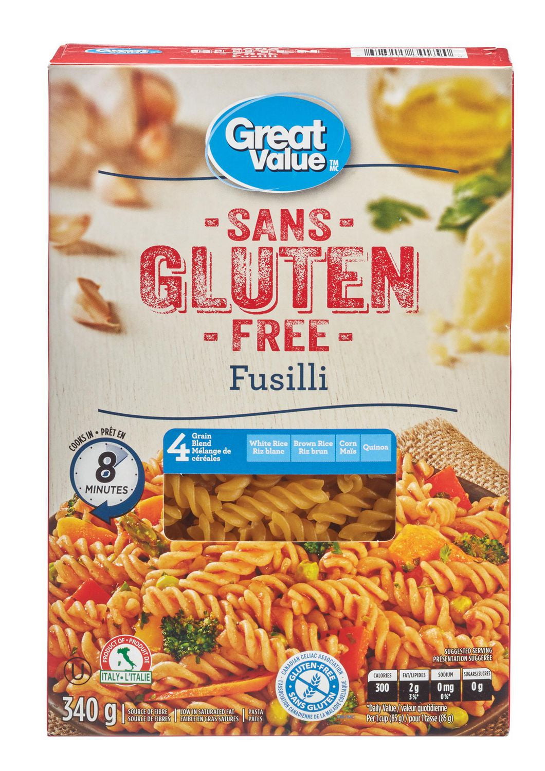 Great Value Gluten Free Fusilli Walmart Canada