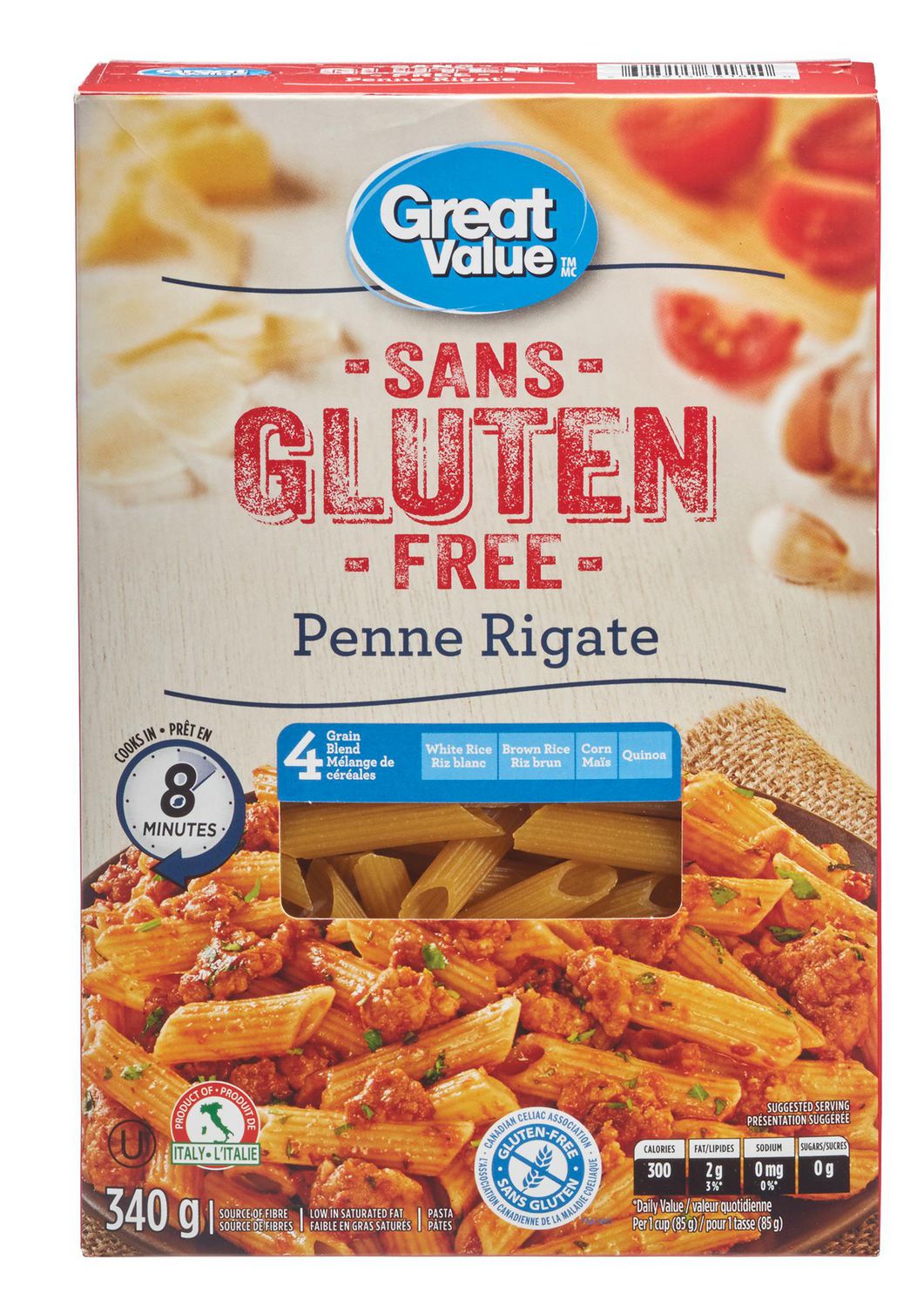 Great Value Gluten Free Penne Rigate | Walmart Canada