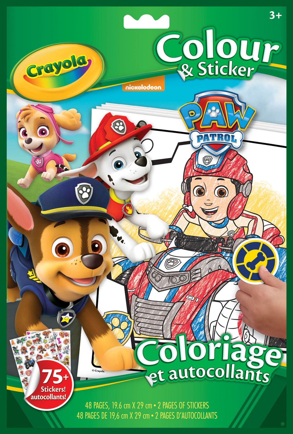 Crayola Colour & Sticker Book, Paw Patrol – Crayola Canada