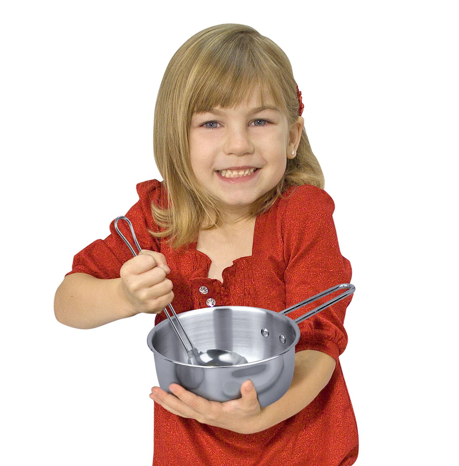 Melissa and doug stainless steel pots and sale pans