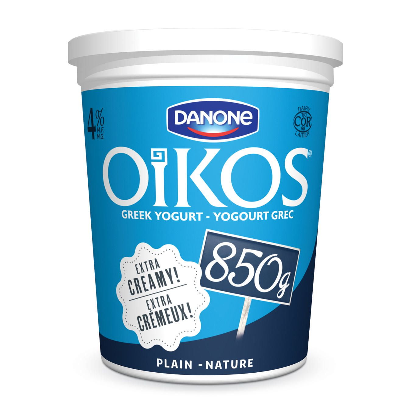 OIKOS 4 M.F Plain Greek Yogurt Walmart Canada