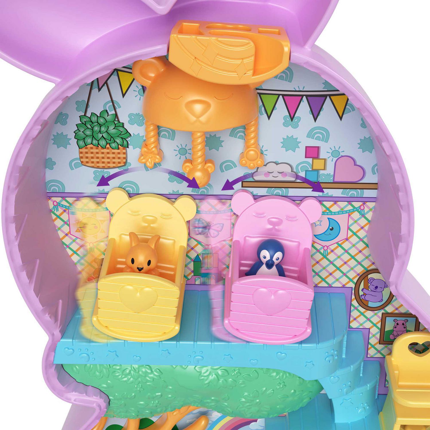 Polly Pocket Llama Music Party Compact, Travel Toy With Micro