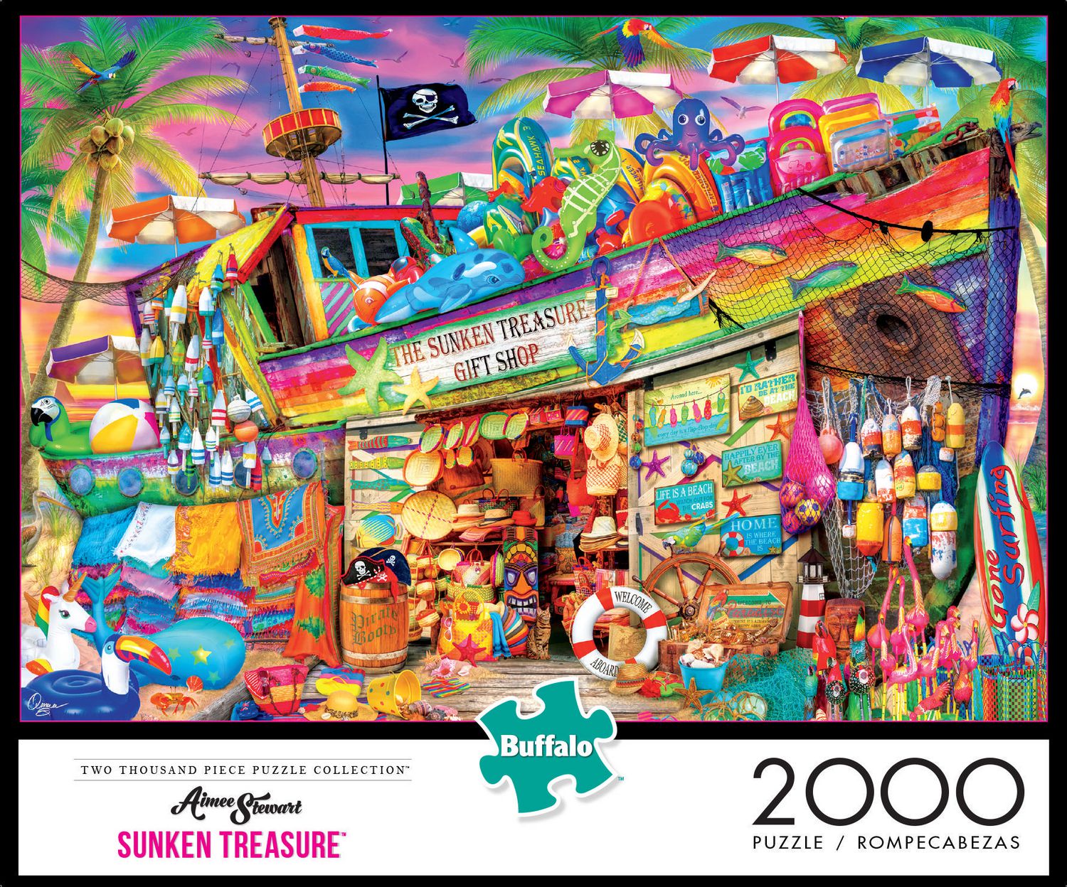 Sunken Treasure Aimee Stewart Buffalo Games 2000 Piece Jigsaw Puzzle 2074