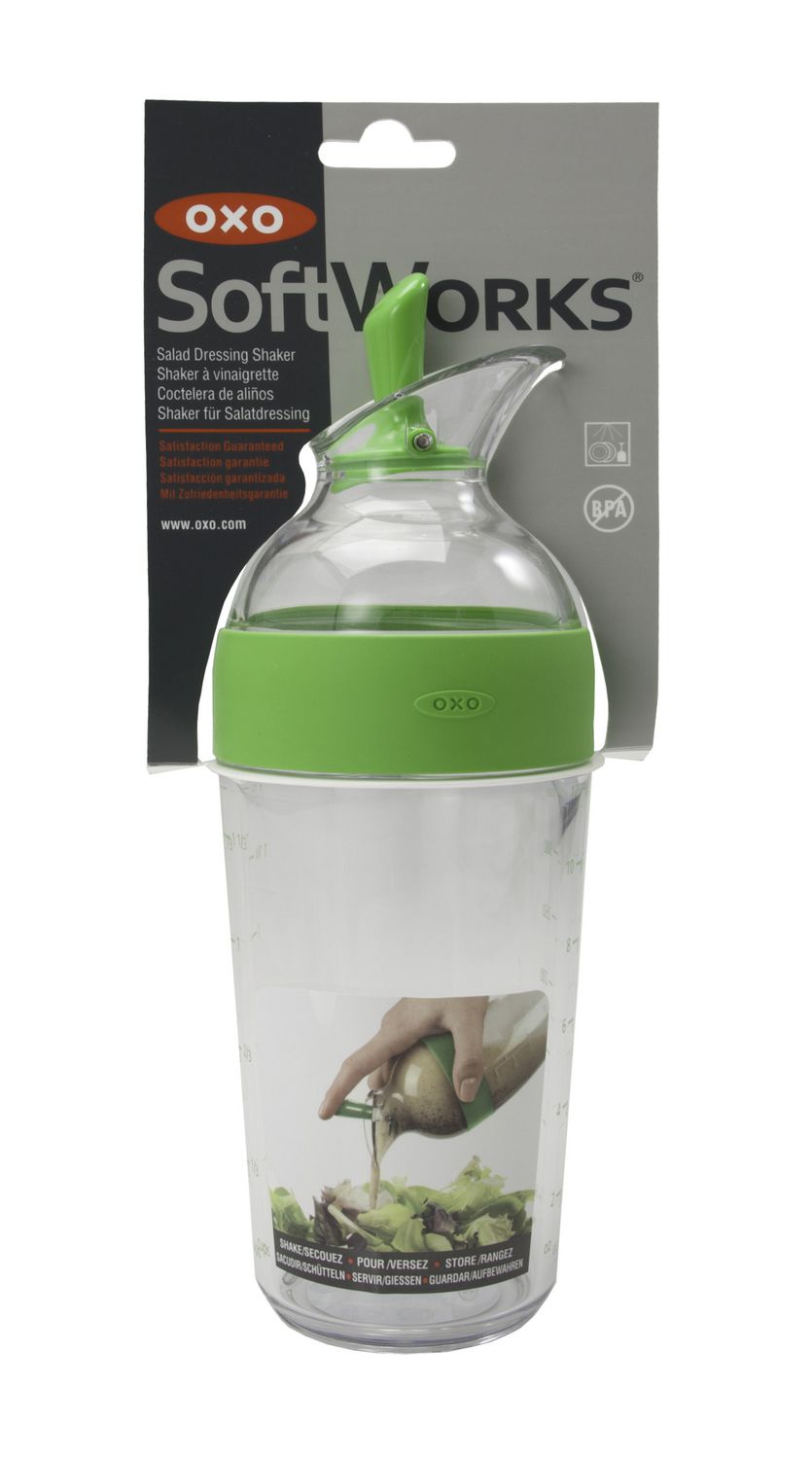 OXO Soft Works Little Salad Dressing Shaker - Green/Clear, 1 ct