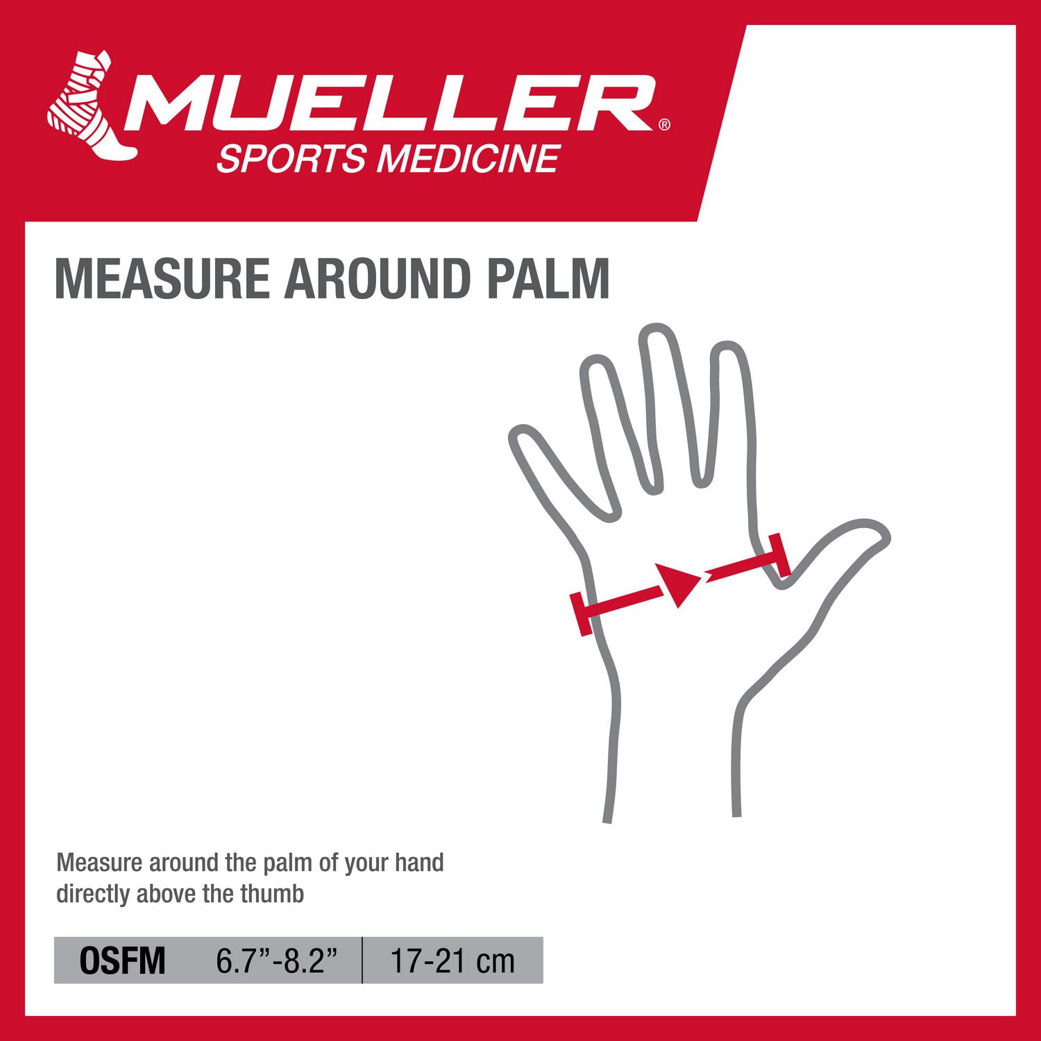 Gant de compression réversible Mueller, noir, taille unique, droitier ou gaucher