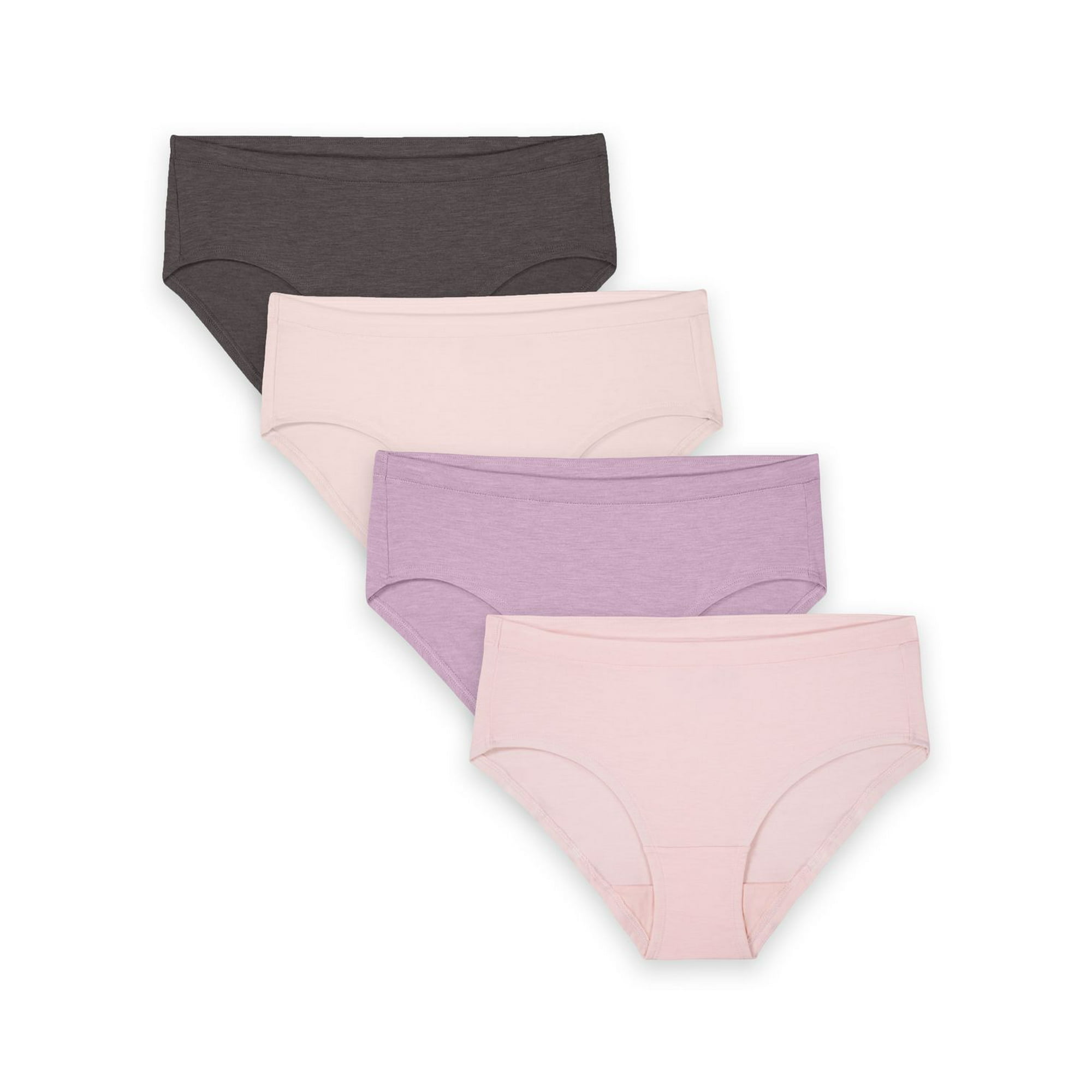 Fruit of the Loom Women's Ultra Soft Modal Hipster Underwear, 4 pack,  Sizes: 5 - 8