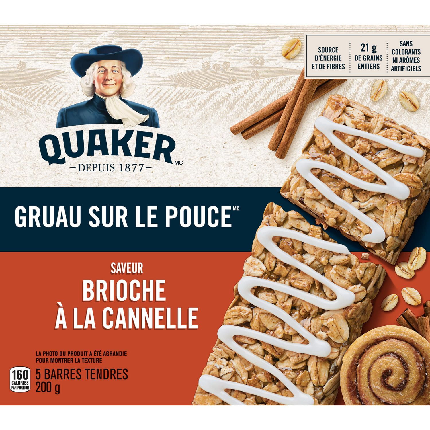 quaker cinnamon granola bars
