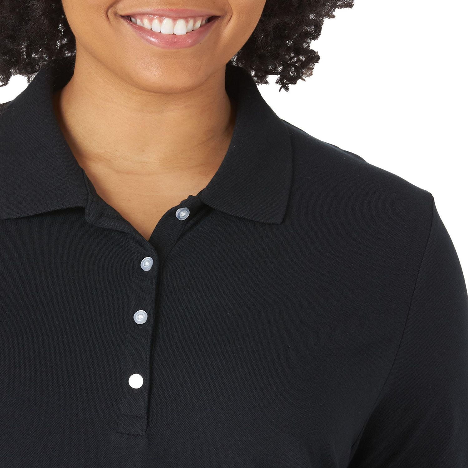 Lee Riders Women's Plus Short Sleeve Knit Polo