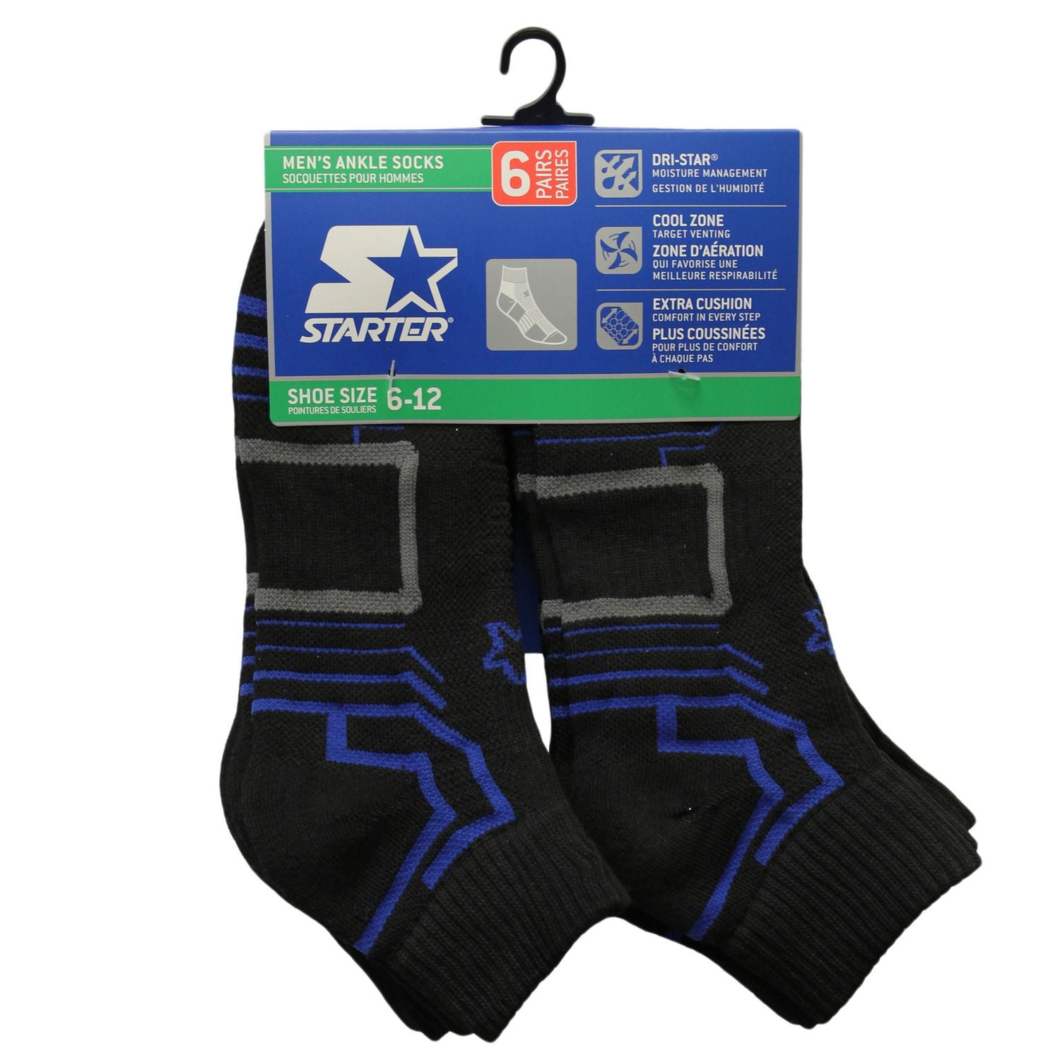 Starter Men's Ankle Socks 6 Pairs Walmart Canada