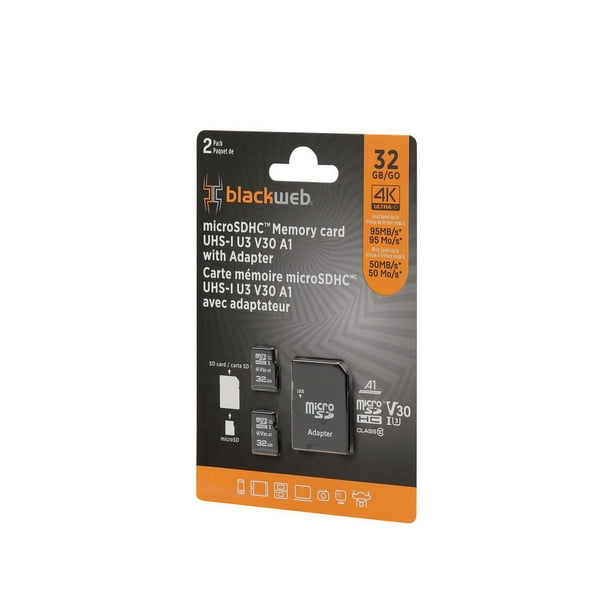 SanDisk Ultra 32 GB microSDHC Memory Card + SD Adapter with A1 App  Performance Up to 98 MB/s, Class 10, U1 : : Informatique