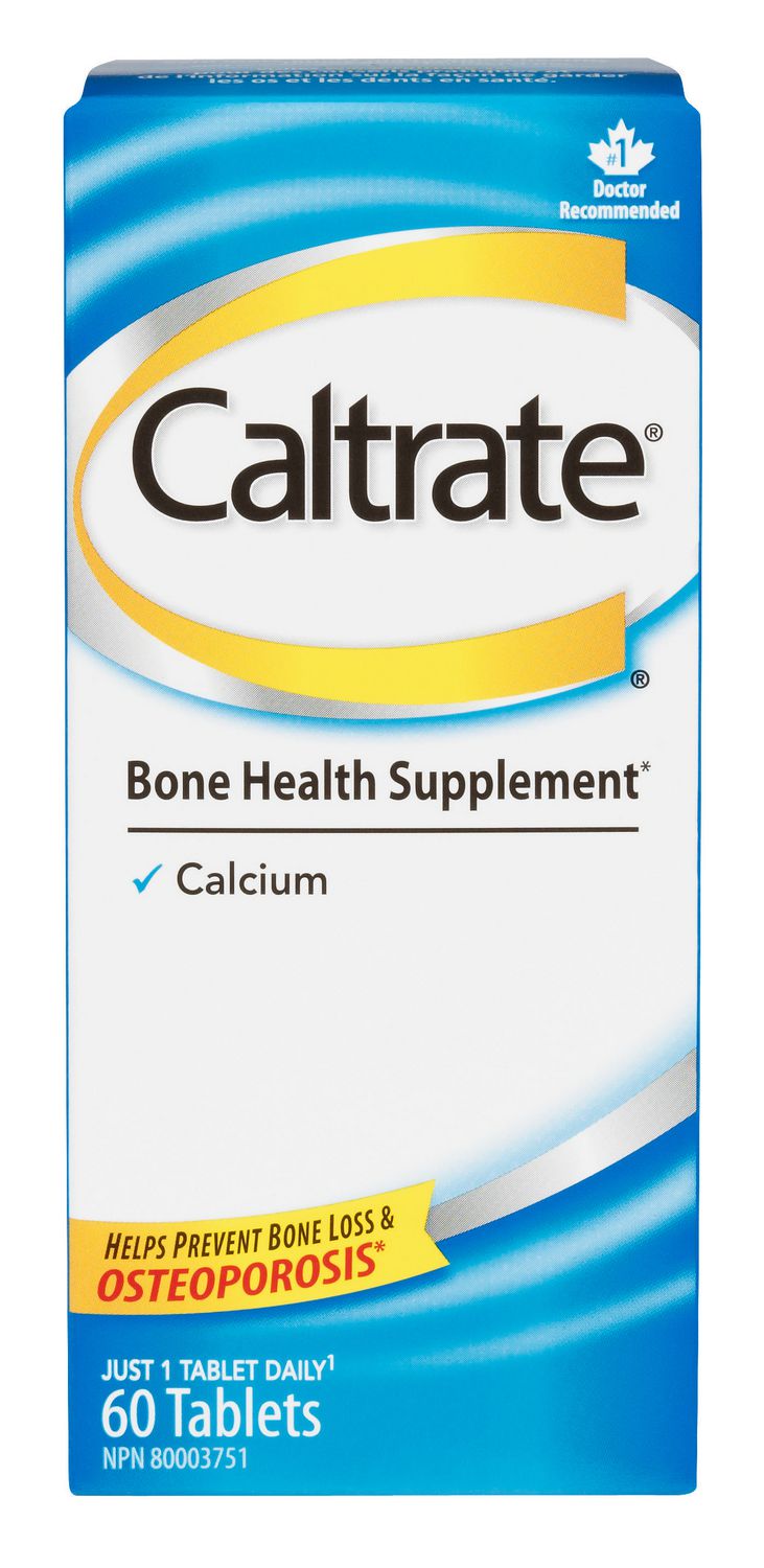 Caltrate Tablets (60 Count) Calcium Bone Health Supplement