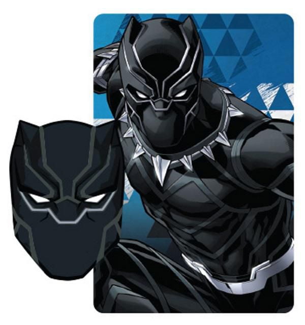 Black Panther Throw and Character Pillow Set