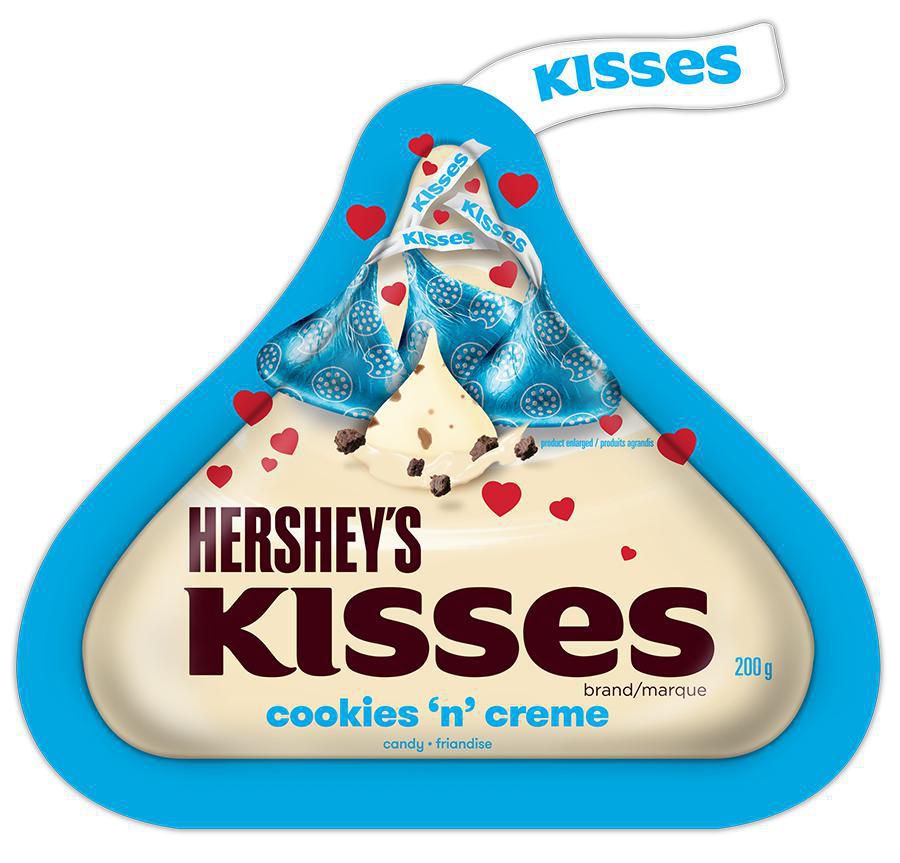 HERSHEY'S KISSES COOKIES 'N' CRÈME Candies, Valentines Day Foils ...