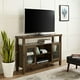 Manor Park Meuble de télévision en bois rustique de 132 cm (52 po) grand format - Plusieurs couleurs possible – image 2 sur 6
