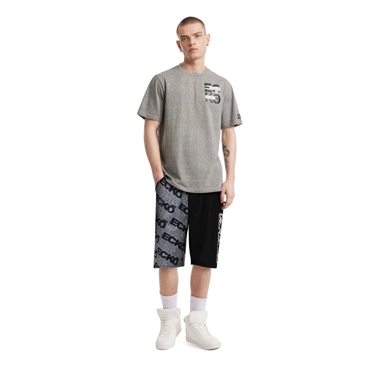 ECKO Men’s Parted Blood Boardshorts
