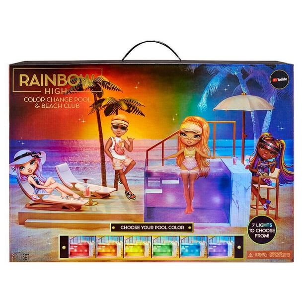 Piscine à couleur changeante et jeu de plage Rainbow High 