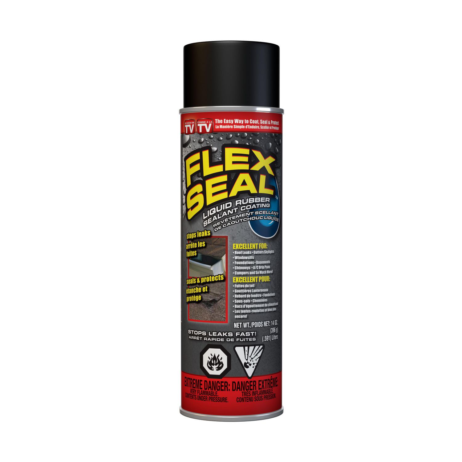 Flex Seal Spray Black 14 oz Walmart Canada