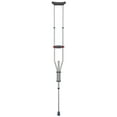 thumbnail image 1 of Medline Quick-Fit Aluminum Crutches with Red Dot Hand Grip and I-Beam Height Adjustment, 4'7" - 6'7", 1 of 3