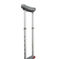 thumbnail image 3 of Medline Quick-Fit Aluminum Crutches with Red Dot Hand Grip and I-Beam Height Adjustment, 4'7" - 6'7", 3 of 3