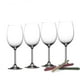 Vinum - Verre universel à vin rouge 450 ml - Ensemble de 4. En prime, 3 marqueurs de Noël pour verre à vin aux couleurs assorties – image 1 sur 3
