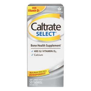 Caltrate Select (50 Supplément santé osseux, calcium/vitamine D3