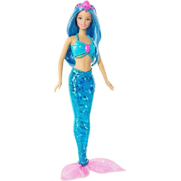 Barbie Contes de fées – Poupée sirène, bleue