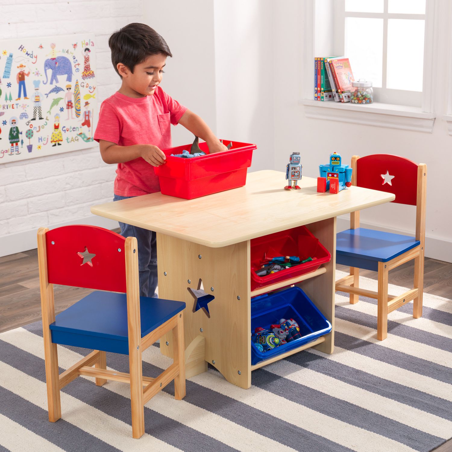 Kidkraft table best sale and chairs walmart