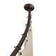 Tringle à rideau de douche incurvée réglable Smart Rods de Mainstays, bronze huilé Tringle à rideau de douche – image 1 sur 6