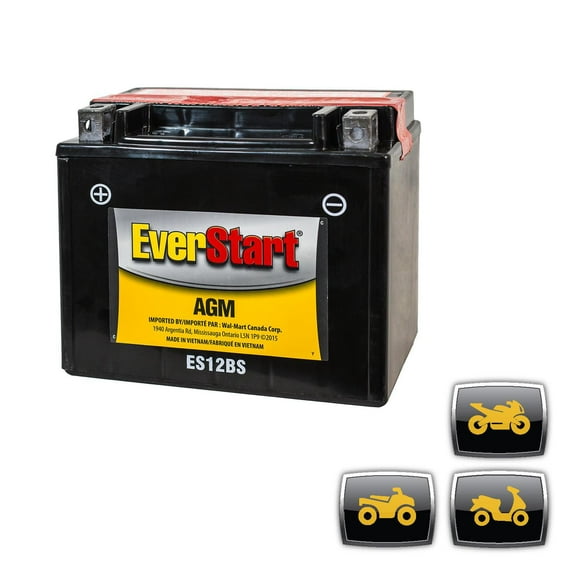 EverStart POWER SPORT ES12BS – 12 Volts, Batterie de sport motorisé, 170 ADF EverStart – Batterie de sport motorisé