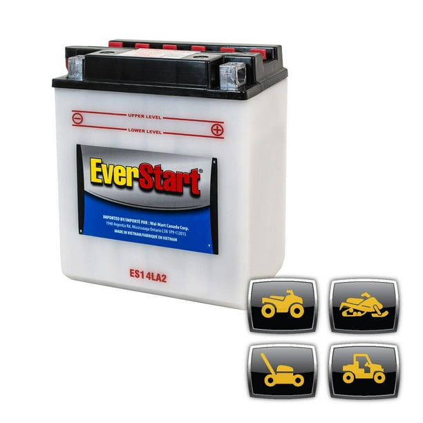 EverStart POWER SPORT ES14LA2 – 12 Volts, Batterie de sport motorisé, 190 ADF EverStart – Batterie de sport motorisé