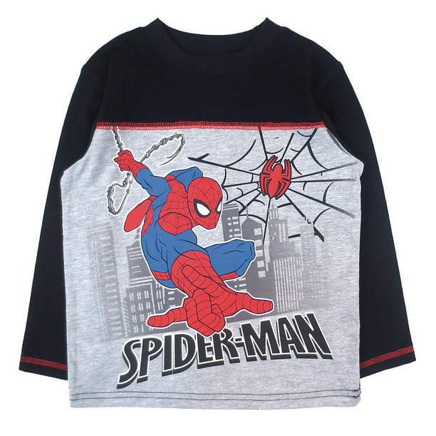 T-shirt à manches longues Spider-Man de Marvel pour garçons