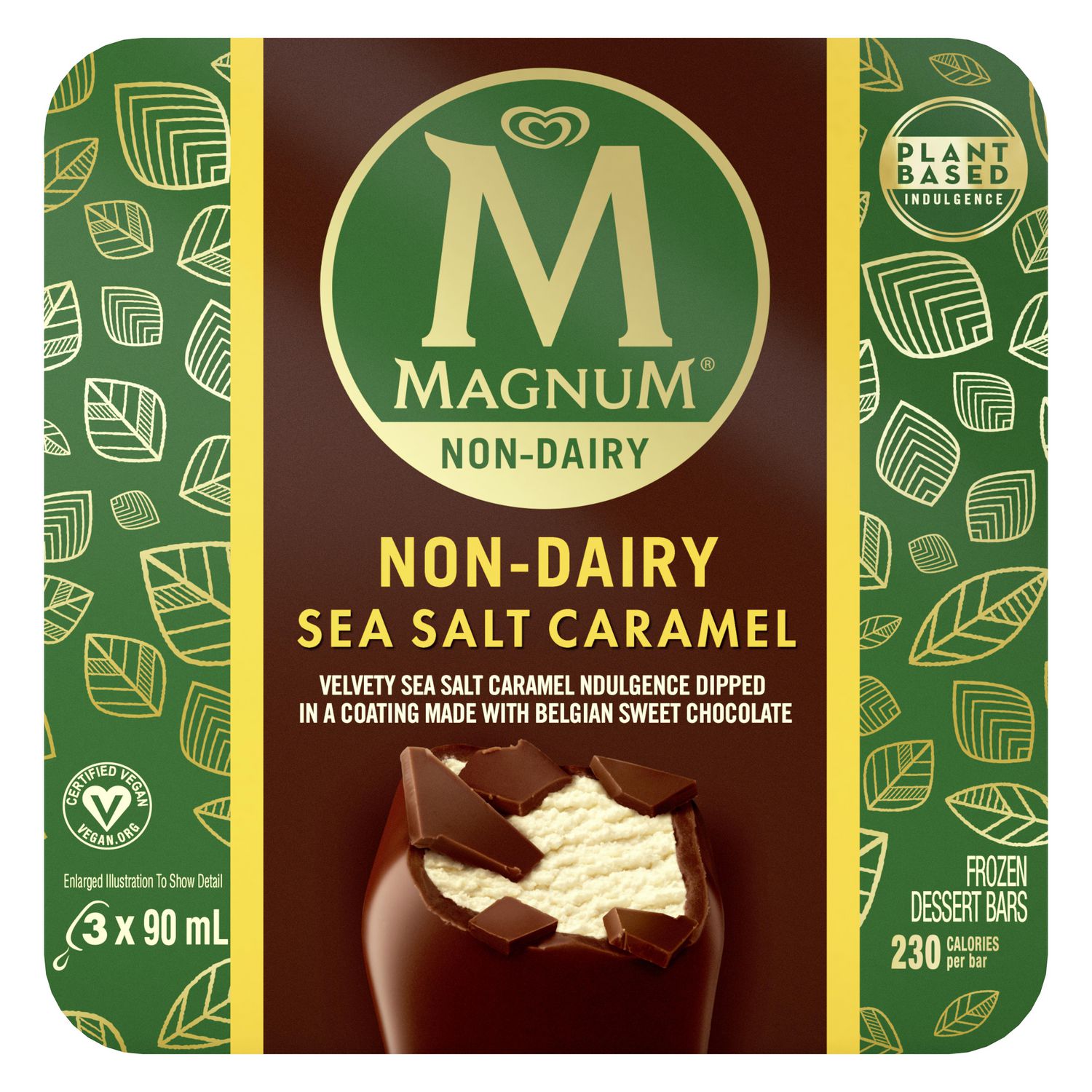 Magnum Non Dairy Sea Salt Caramel Frozen Dessert Bars Walmart Canada