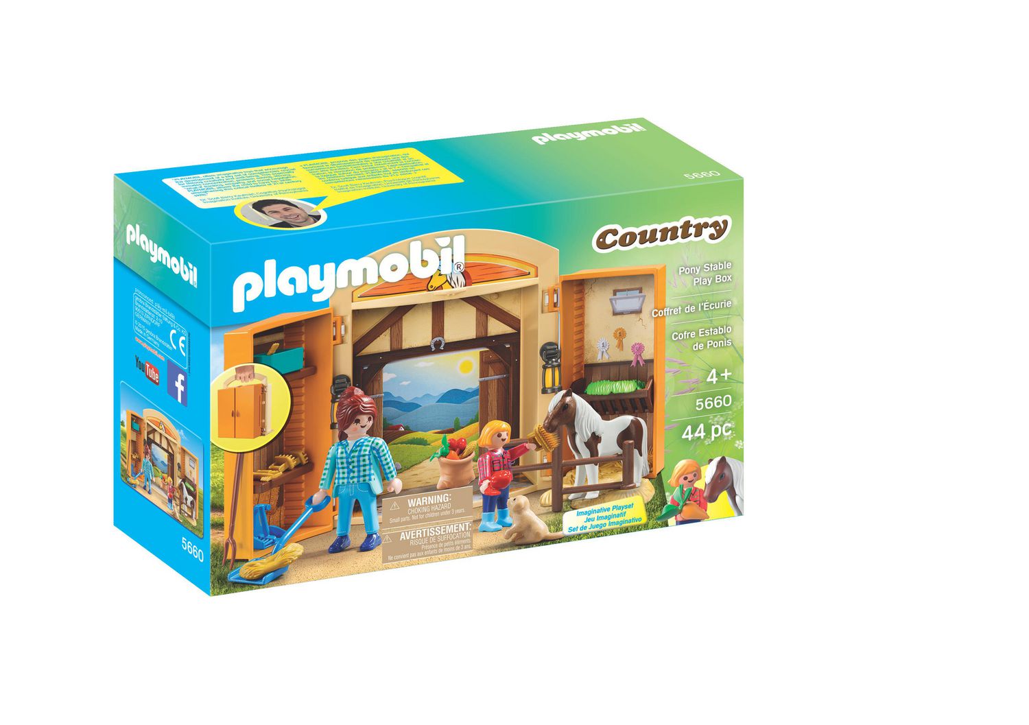PLAYMOBIL Pony Stable Play Box 5660 Play Set
