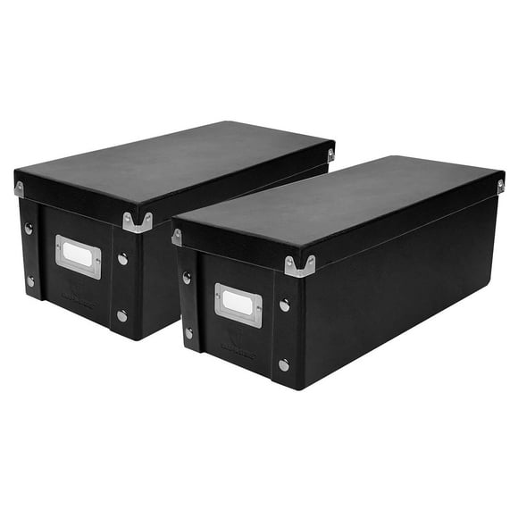 Snap-N-Store DVD Storage Box -Black