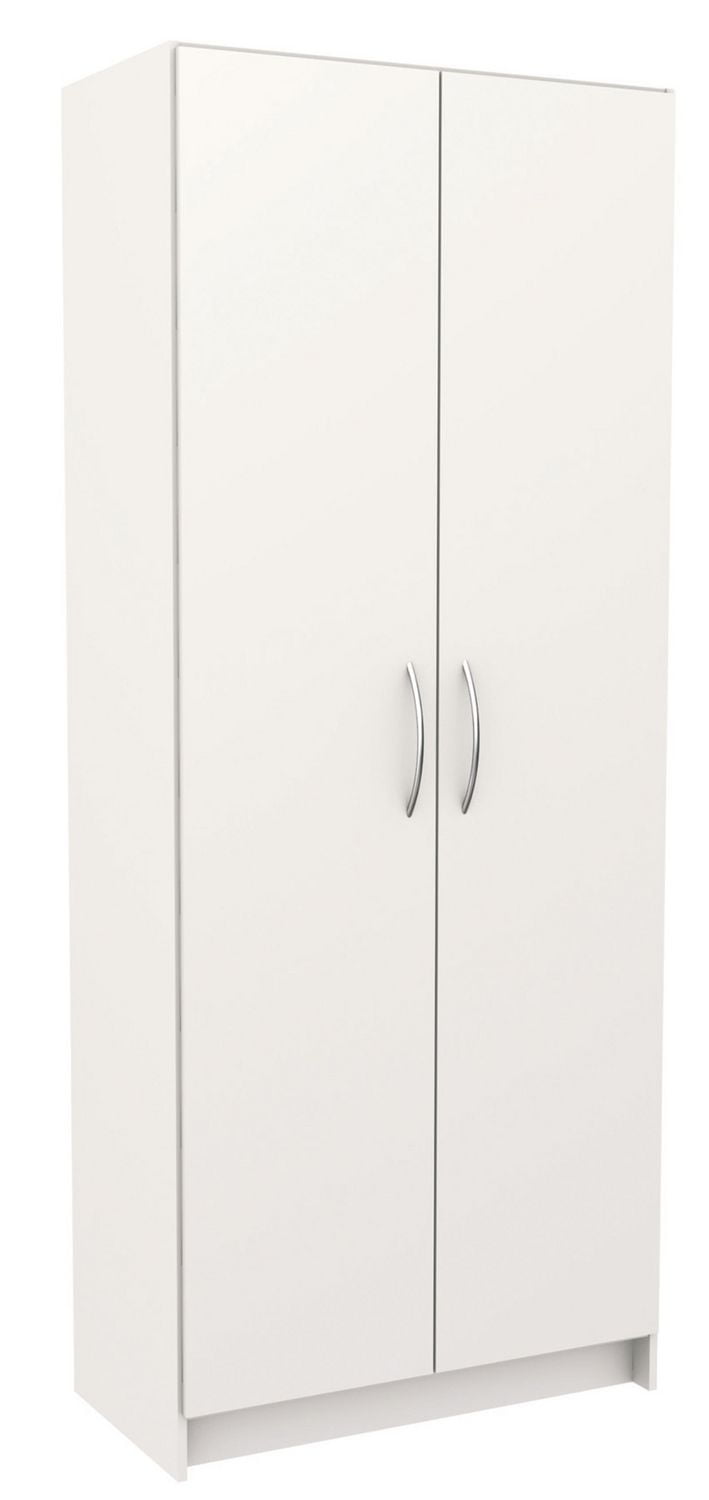 5 Shelf Laminate Storage Cabinet In White Walmart Canada