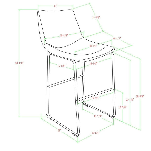 Kenton Tabouret De Bar Industriel Brun