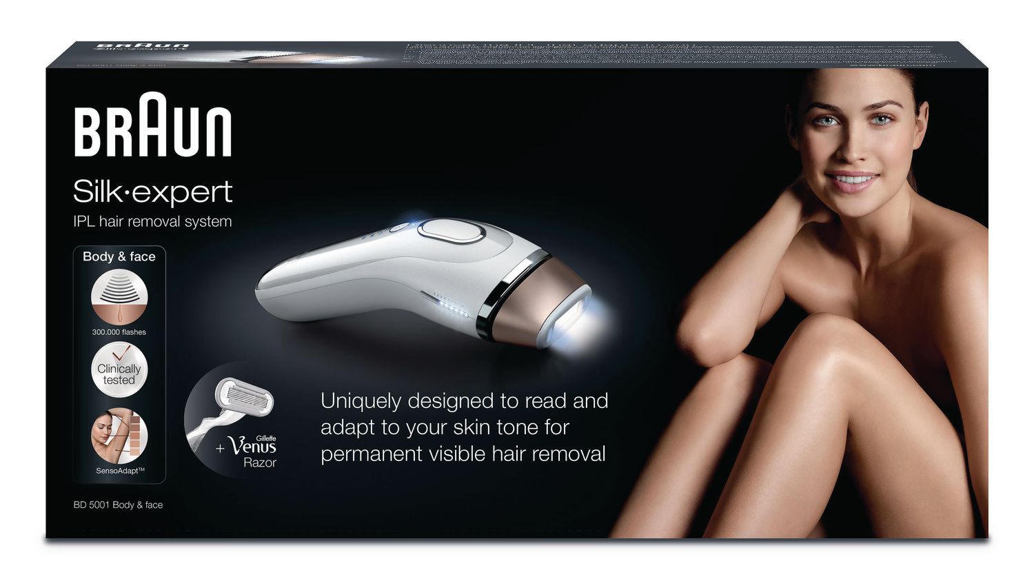 Braun BD5001 Venus Silk-expert 5 IPL Hair Removal Device Epilators