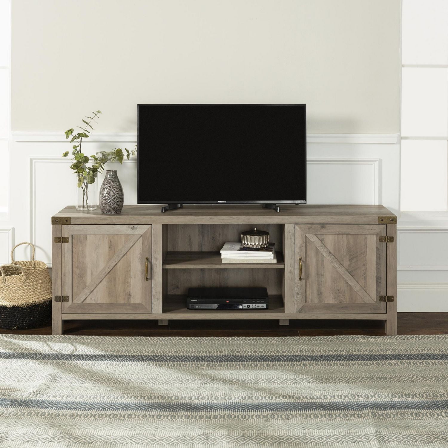 Manor park wood tv media storage stand for tvs up to 78 inch hotsell