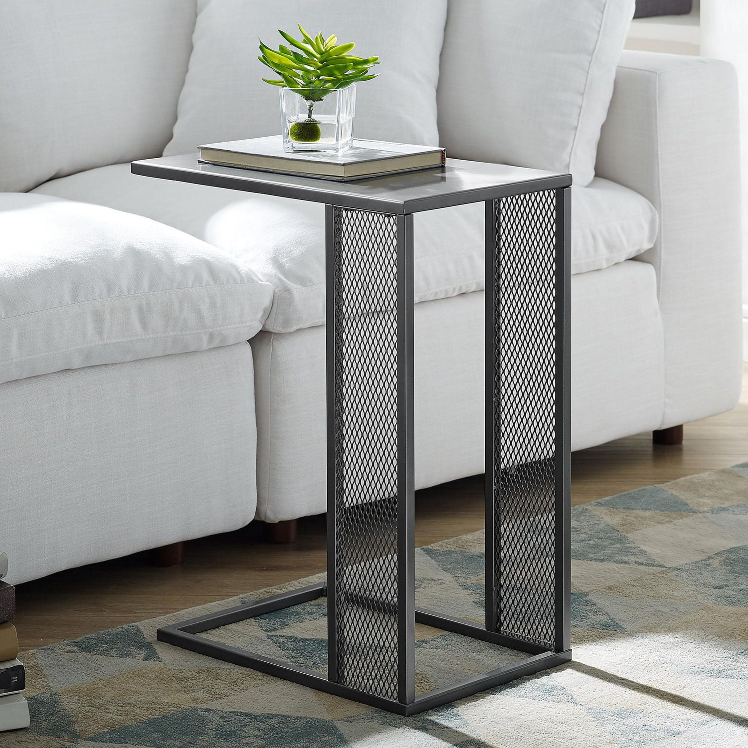 Manor Park Industrial Metal C Table and End Table - Multiple Finishes ...