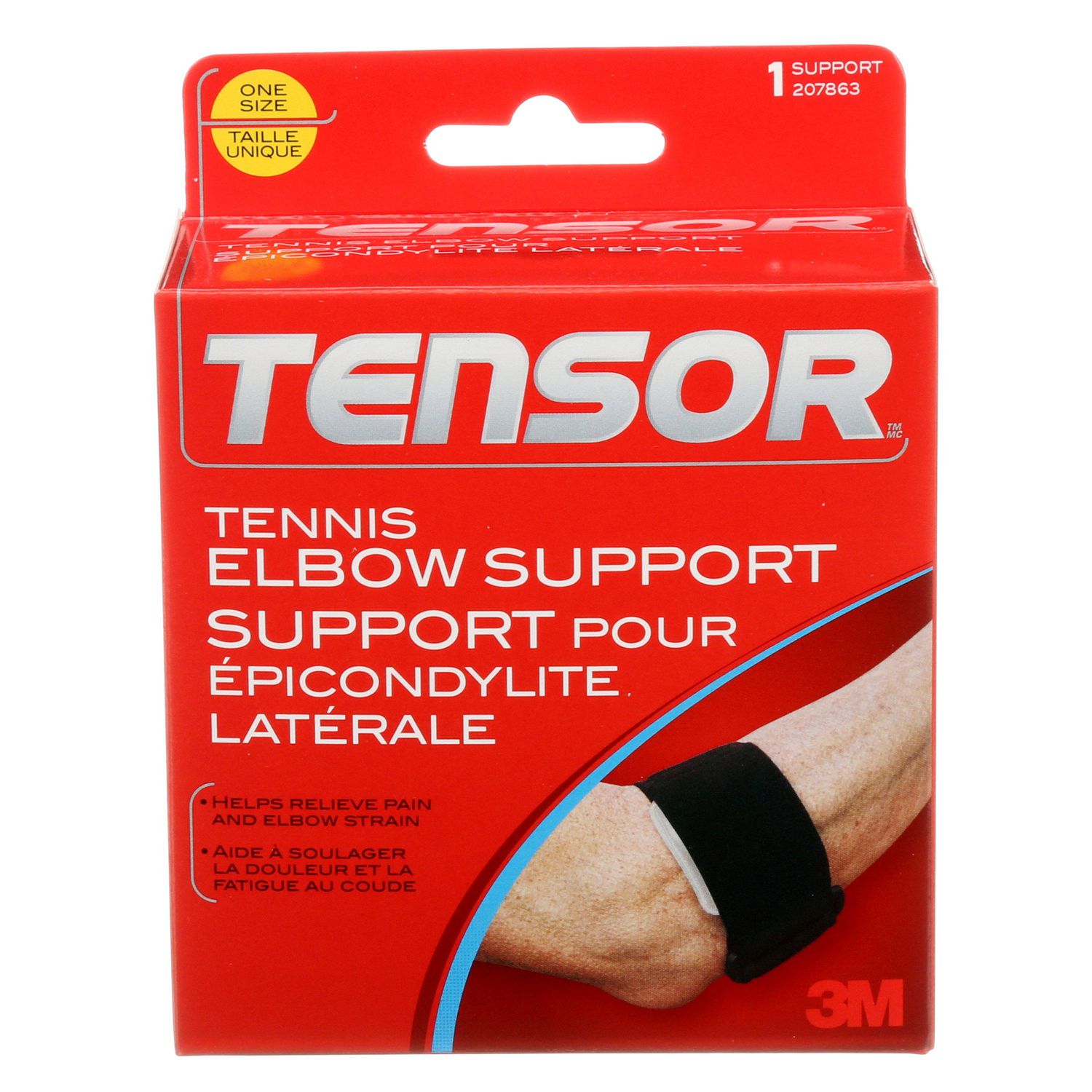 Attelle pour épicondylite latérale Tensor(MC), noir, taille unique