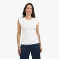 thumbnail image 1 of CHAPS SS RUFFLE TEE, 1 of 4