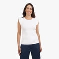 thumbnail image 1 of CHAPS SS RUFFLE TEE, 1 of 4