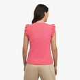 thumbnail image 2 of CHAPS SS RUFFLE TEE, 2 of 4