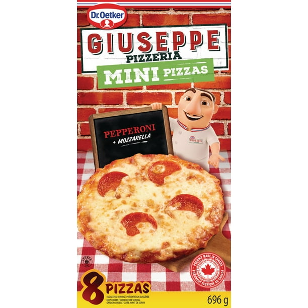 Giuseppe Pizzeria Mini Pizzas pizza pepperoni - pacquet de 8