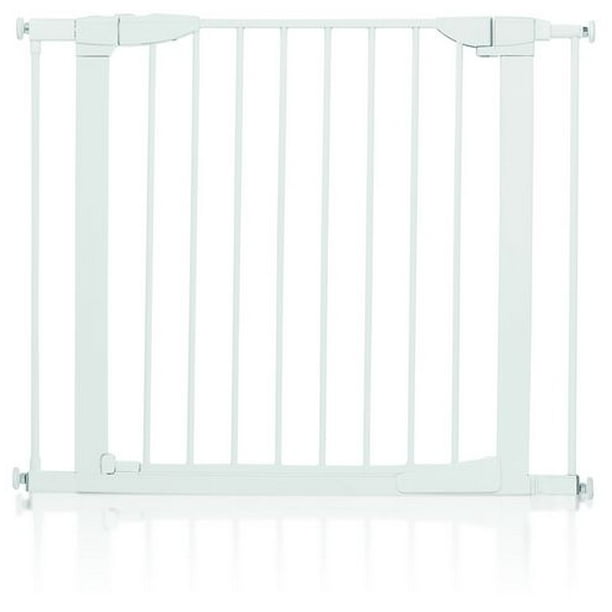 Barrière de sécurité Munchkin qui se ferme par poussée, extensible de 28,5  po à 45 po de largeur, gris foncé Porte bébé 