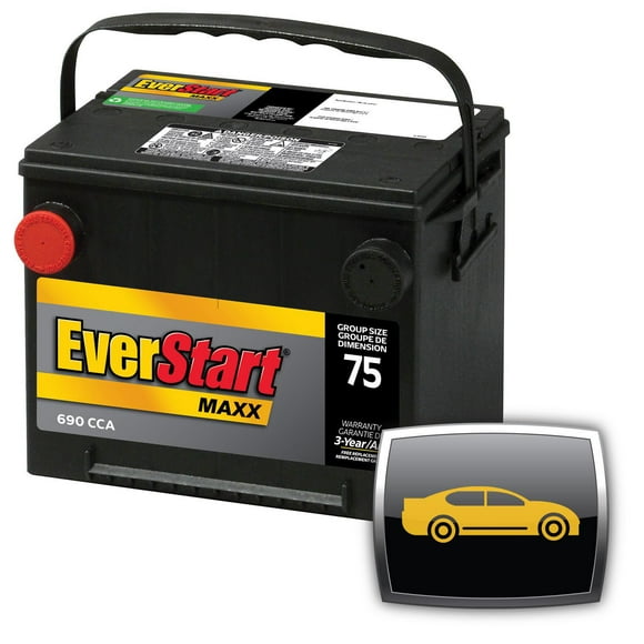 EverStart AUTO MAXX-75N – 12 Volts, Batterie automobile, groupe 75, 690 ADF EverStart – Batterie automobile