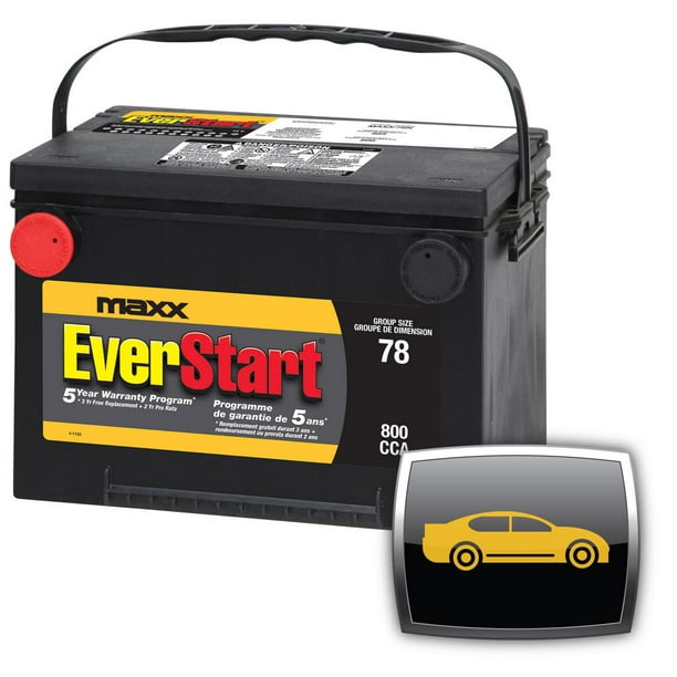 EverStart AUTO MAXX-78N – 12 Volts, Batterie automobile, groupe 78, 800 ADF EverStart – Batterie automobile